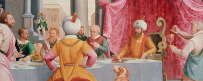 Geschichte von Esther: Bankettszene von Peter 1548 1628 Candid